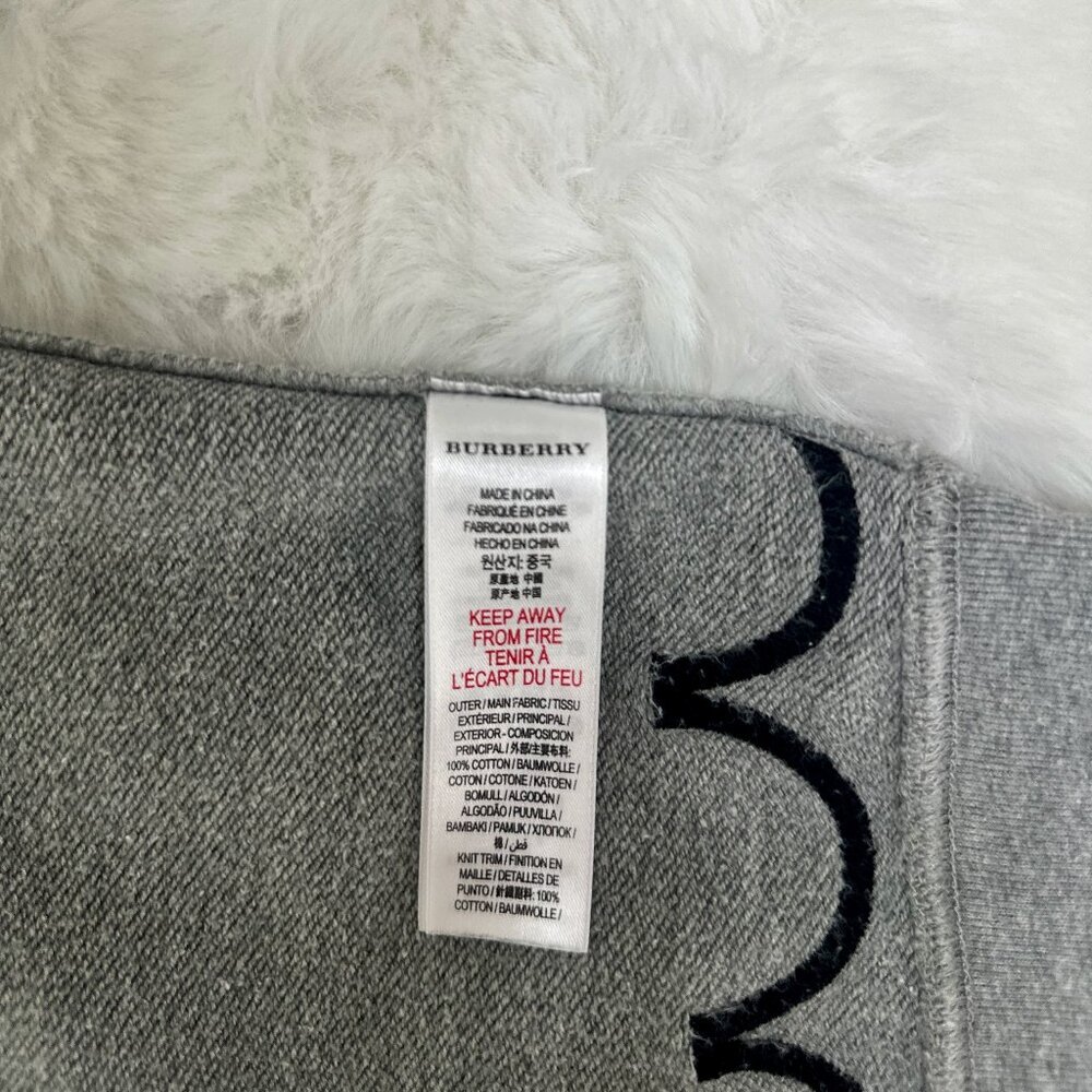Burberry Grey Crop Sweatshirt - Picture 7 of 8